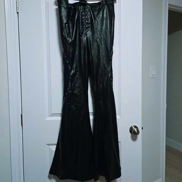 KILLSTAR Sable Lace Flares - Picture 3 of 10